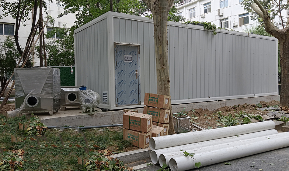 西安某军工企业3#生活污水处理站安装调试完毕