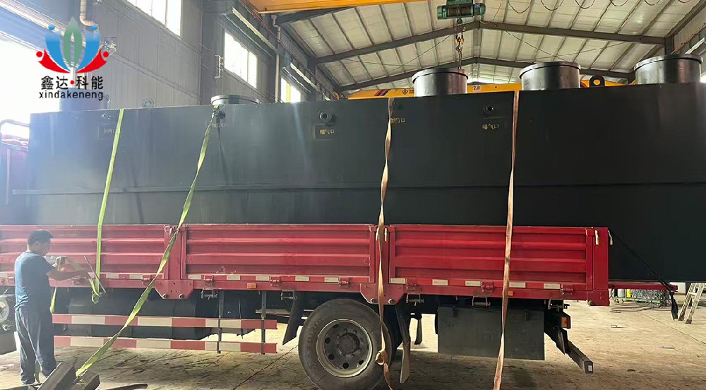 50方/天农村生活一体化污水处理设备发货至西安郊区某乡村